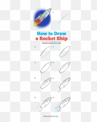 How To Draw A Rocket Ship - Drawing Emoji,Flag And Rocket Emoji