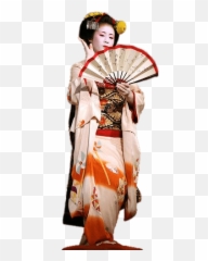 Kimono Png - Geisha Hand Fan In Hand Emoji,Dancing Girl Emoji Costume