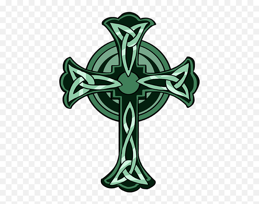 How To Draw A Celtic Cross - Celtic Cross Drawing Tutorial Emoji,Celtic Emoji