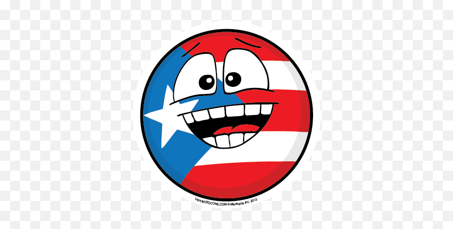 Puerto Rico - Puerto Rican Smiley Face Emoji,Puerto Rico Flag Emoji