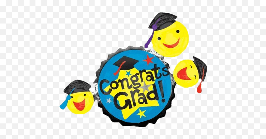 Giant Graduation Smiley Faces Balloon Emoji,Giant Emoticon