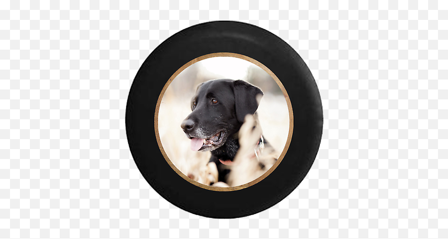Spare Tire Cover Black Lab Retriever - Labrador Retriever Emoji,Black Lab Emoji