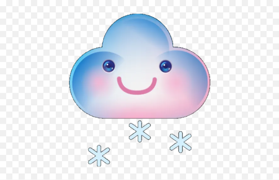 Cloud Weather Whatsapp Stickers - Cartoon Emoji,Weather Emoticon