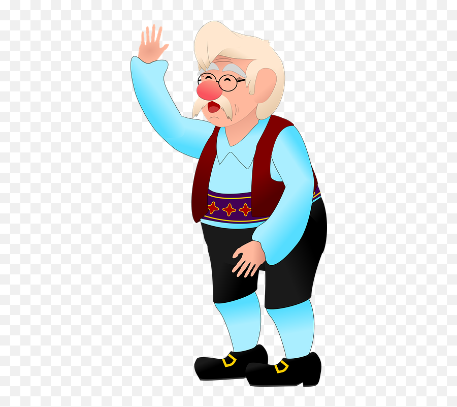 Gepeto Geppetto Disney - Adventures Of Pinocchio Character Emoji,Mickey Mouse Emoji For Facebook