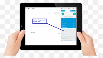 Crm Integration With Gmail - Tab Hand Png Emoji