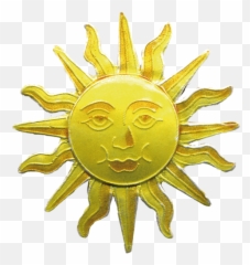 Sun Face Pin Bamboo Jewelry Emoji