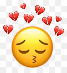 Largest Collection Of Free - Toedit Kissy Face Stickers On Broken Heart Relationship Sad Emoji,Emoji Kissy Faces