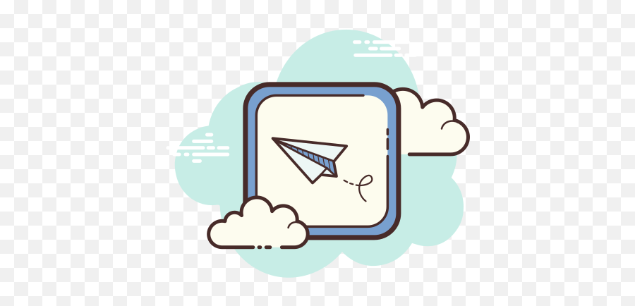 Paper Plane Message Icon - Free Download Png And Vector Cute Microsoft Word Icon Emoji,Plane Emoji Png