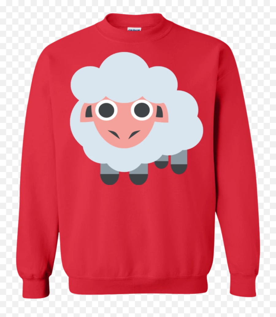 Sheep Emoji Sweatshirt - Funny Nurse Christmas Sweater,Red Dress Emoji