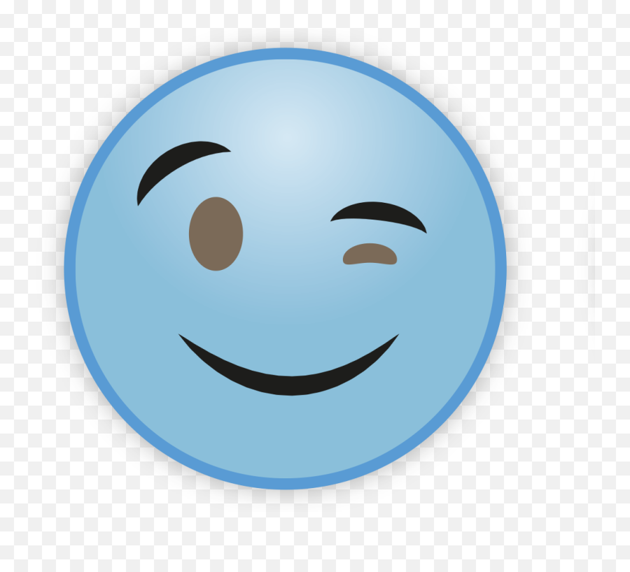 Sky Blue Emoji Transparent Background - Smiley,Cute Emoticon Faces
