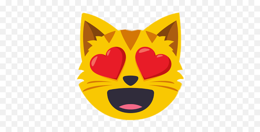 Emoji Cat - Emoticones De Gato Enamorado,Happy Cat Emoji