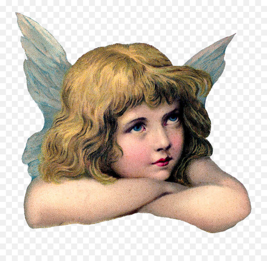 Aesthetic Angel Clipart - Transparent Vintage Angel Png Emoji,Angel Baby Emoji