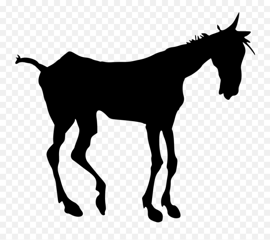 Kelelahan Gambar Vektor - Old Horse Silhouette Emoji,Eye Roll Emoji