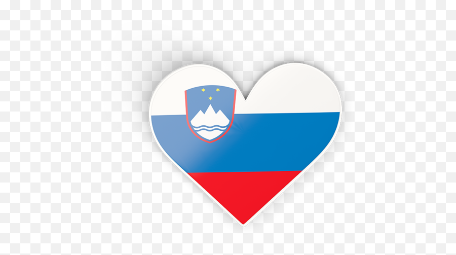 Slovenia Flag Png - Slovenia Flag Heart Png Emoji,Slovenia Flag Emoji