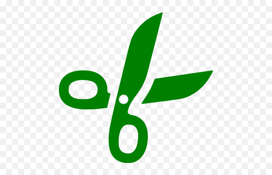 Green Scissors 2 Icon - Clip Art Emoji,Scissor Emoticon