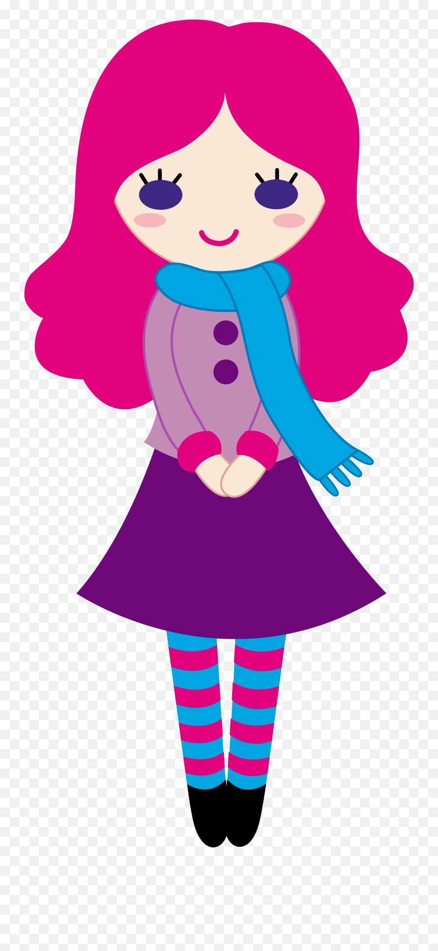 Lady Clipart Eyes Lady Eyes - Cute Girl Clipart Emoji,Lady And Pig Emoji