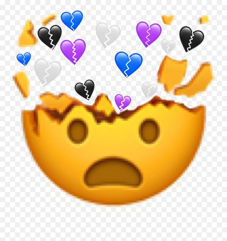 Face Facialexpression Heart Brooklyn Emoji Freetoedit - Mind Blown Emoji,Emoji Face With Hearts