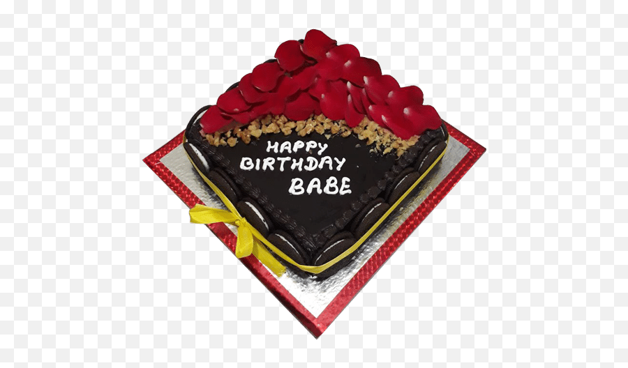 Midnightcake Hashtag On Twitter - Red Ribbon Happy Birthday Babe Emoji,How To Make An Emoji Cake