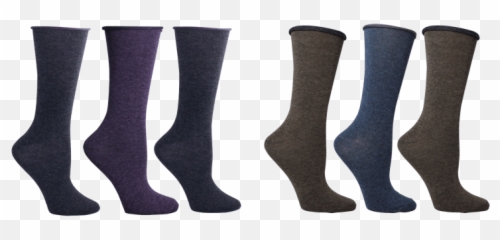 All Mixed Up Roll Top Crew Socks - Emoji