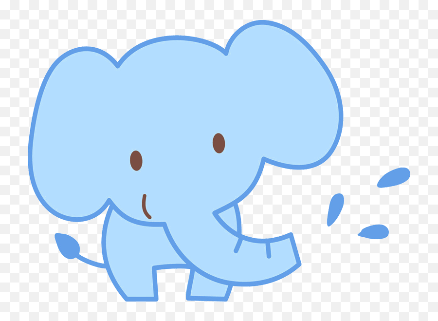 Elephant Child Cartoon Doll - Elephant Cute Cartoon Illustration Emoji,Elephant Emoji
