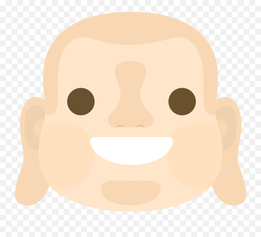 Free Emoji Buddha Face Big Smile Png With Transparent Background - Happy,:) Emoji