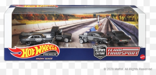 Hot Wheels 2020 Walmart Premium Sets - Team Transport Black Hole Emoji