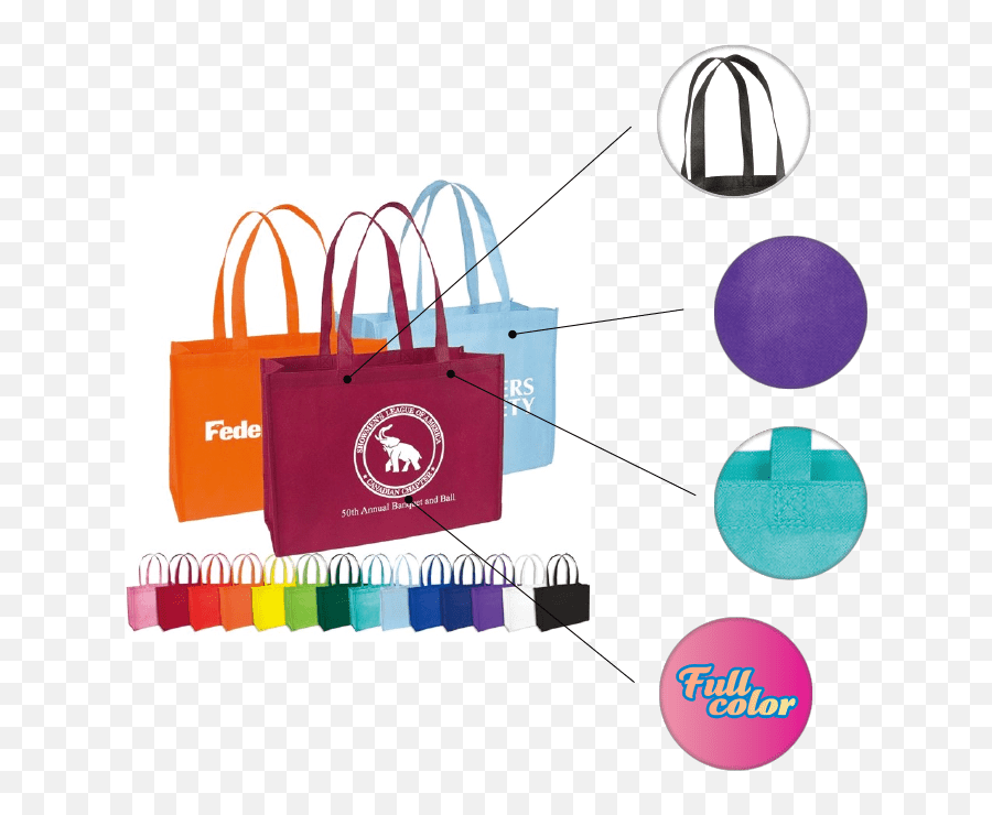 Custom Non Woven Standard Tote Bag - Promotional Printed Non Woven Bags Emoji,Shopping Bags Emoji