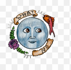 Moon Emoji Tattoo - Illustration,Moon Emoji