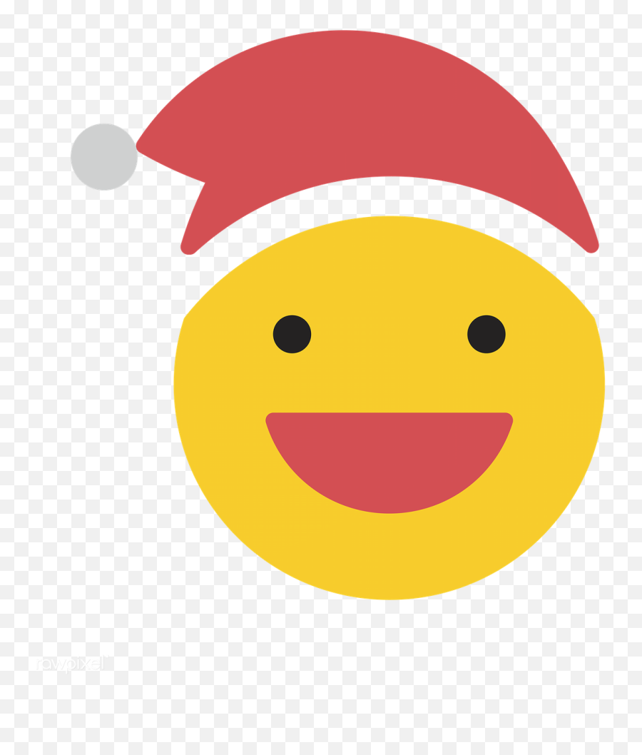 Download Premium Png Of Round Yellow Santa With Grinning Face Emoticon On - Santa In Love Emoji,Sweat Emoji