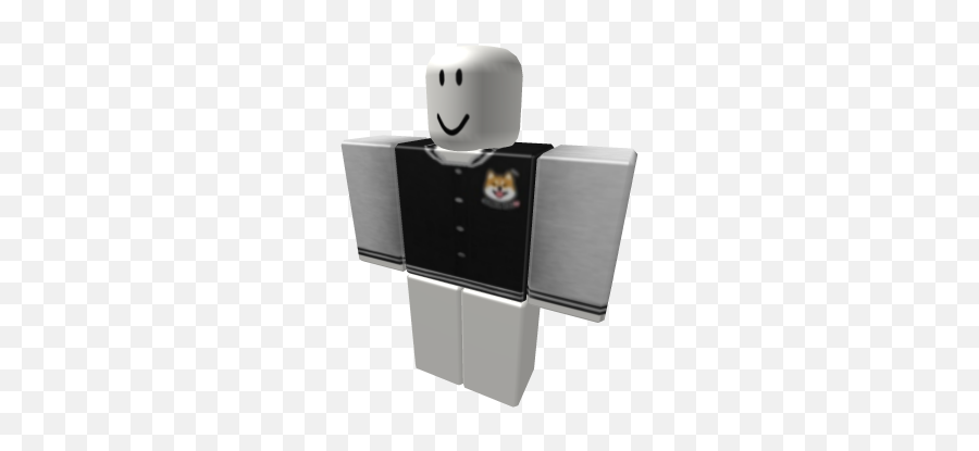 Shiba Inu - Roblox Black Varsity Jacket Emoji,Shiba Inu Emoji