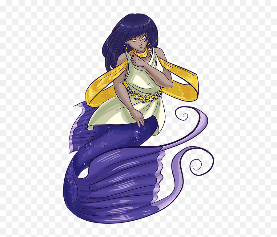 Mermaid Purple Fish Tail - Public Domain Retro Mermaids Emoji,Fairy Tail Emoji