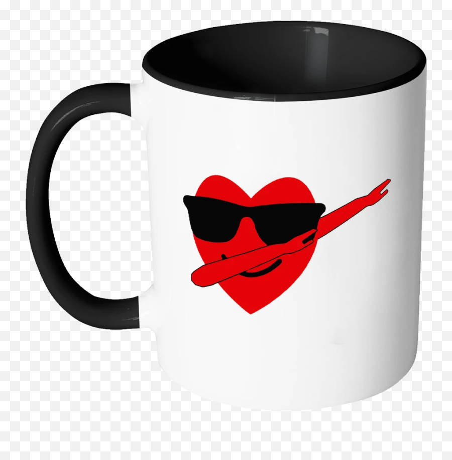 Heart Emoji Dabbing For Valentines Day - Dont Be A Cunt Mug,Valentine Emoji