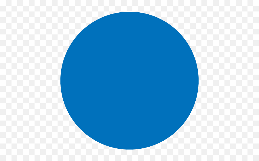 Large Blue Circle Emoji For Facebook Email Sms - Circle,Blue Circle Emoji
