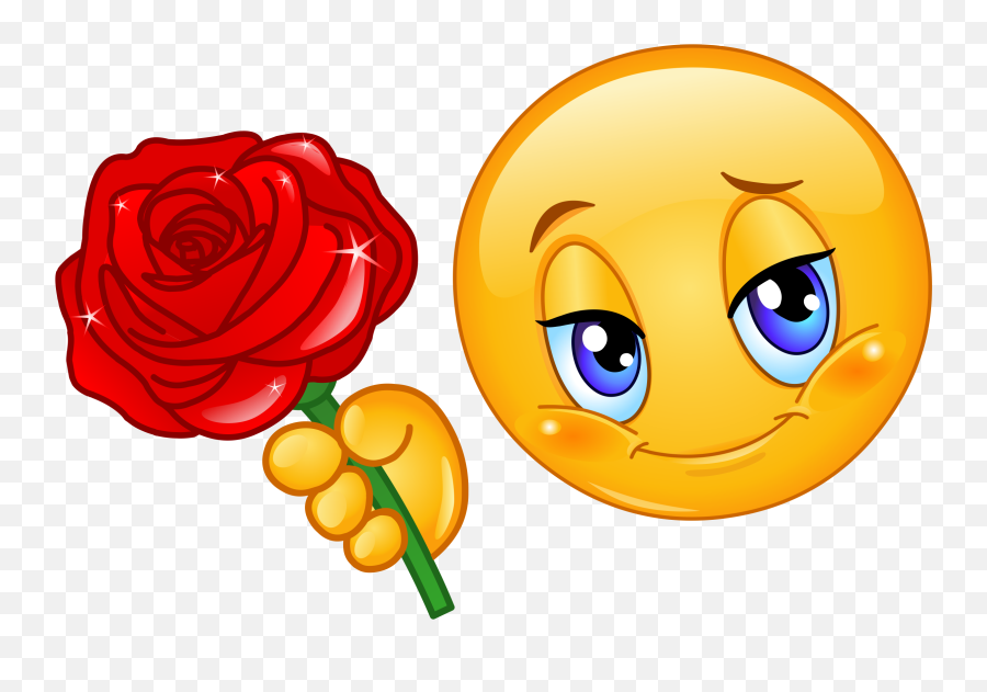 Roses Clipart Emoji Picture - Emoji With Rose,Wilted Rose Emoji