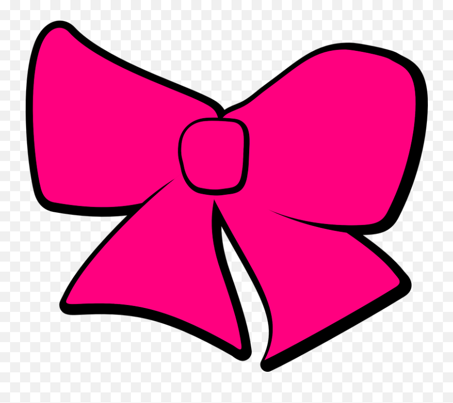Bow Ribbon Pink - Hair Bows Clipart Emoji,Emoji Minnie Mouse