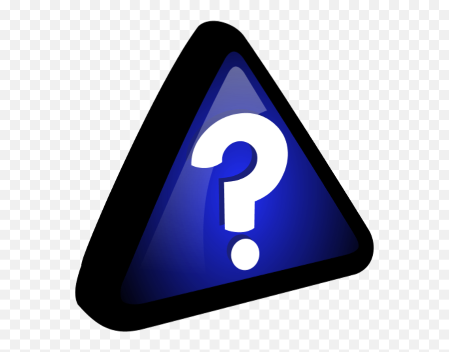 Question Mark In A Triangle 3d - Triangle With A Question Query Icon Emoji,Question Mark Emoji
