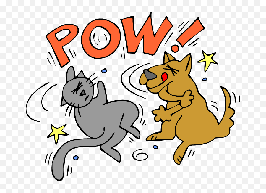 Fights - Cats And Dogs Fighting Clipart Emoji,Dog Emoji Copy And Paste