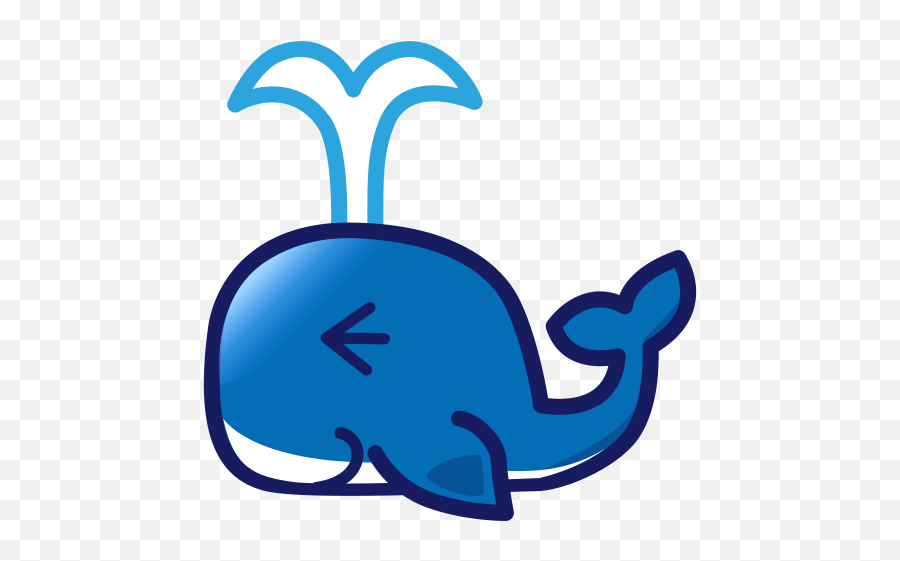 Spouting Whale Emoji For Facebook Email Sms - Whale Emoticon,Whale Emoji
