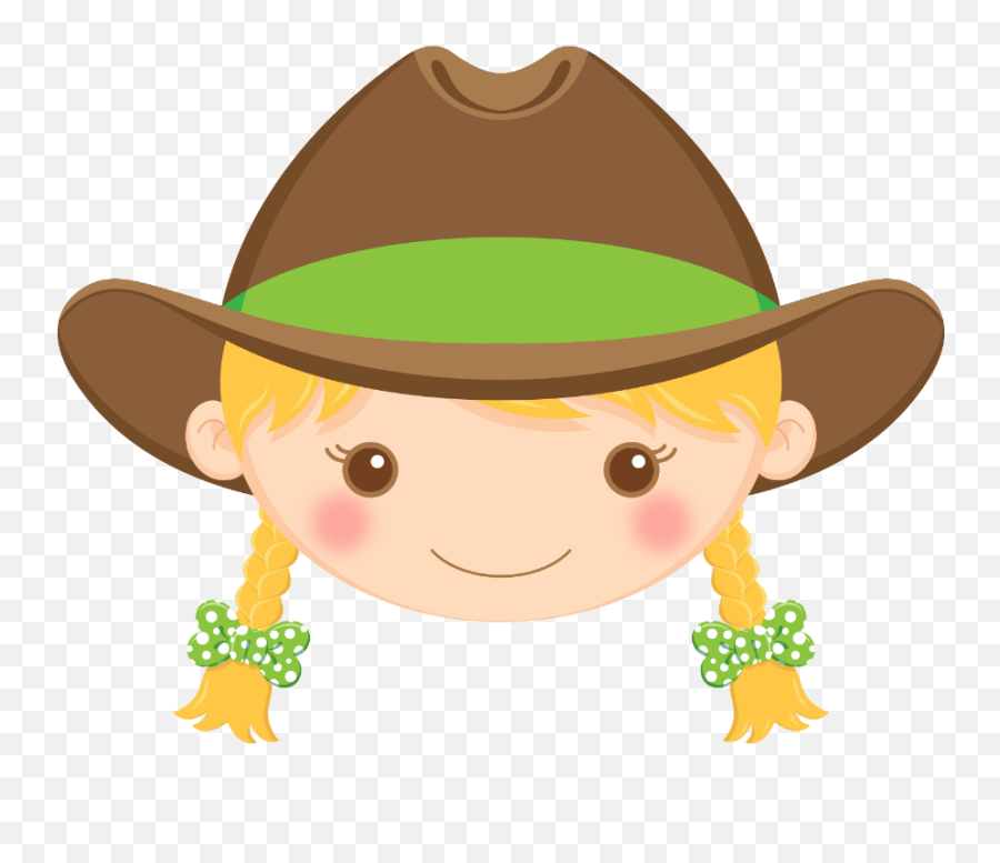 Cowgirl Clipart Blonde Hair Cowgirl Blonde Hair Transparent - Menina Caipira Png Emoji,Blonde Hair Emoji