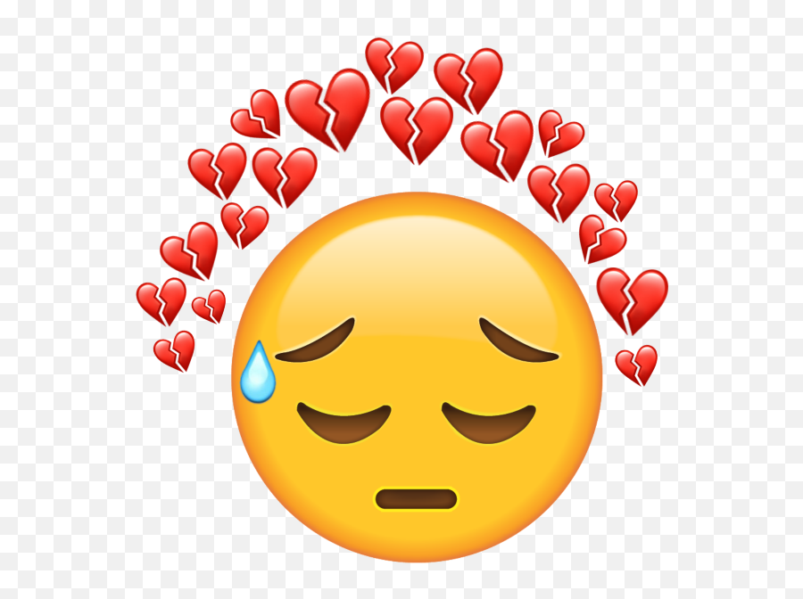 Freetoedit Emoji Sad Sademoji Tear Brokenhearts Broken - Smiley,Happy Tear Emoji
