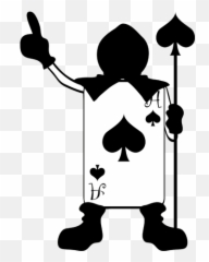 Wonderland Png Download - Alice In Cards Black Emoji