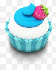 Ocean Cupcake Icon - You Are My Quotes Emoji