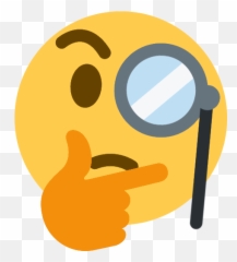 Thinking Emoji Sticker Thought Discord - Transparent Background