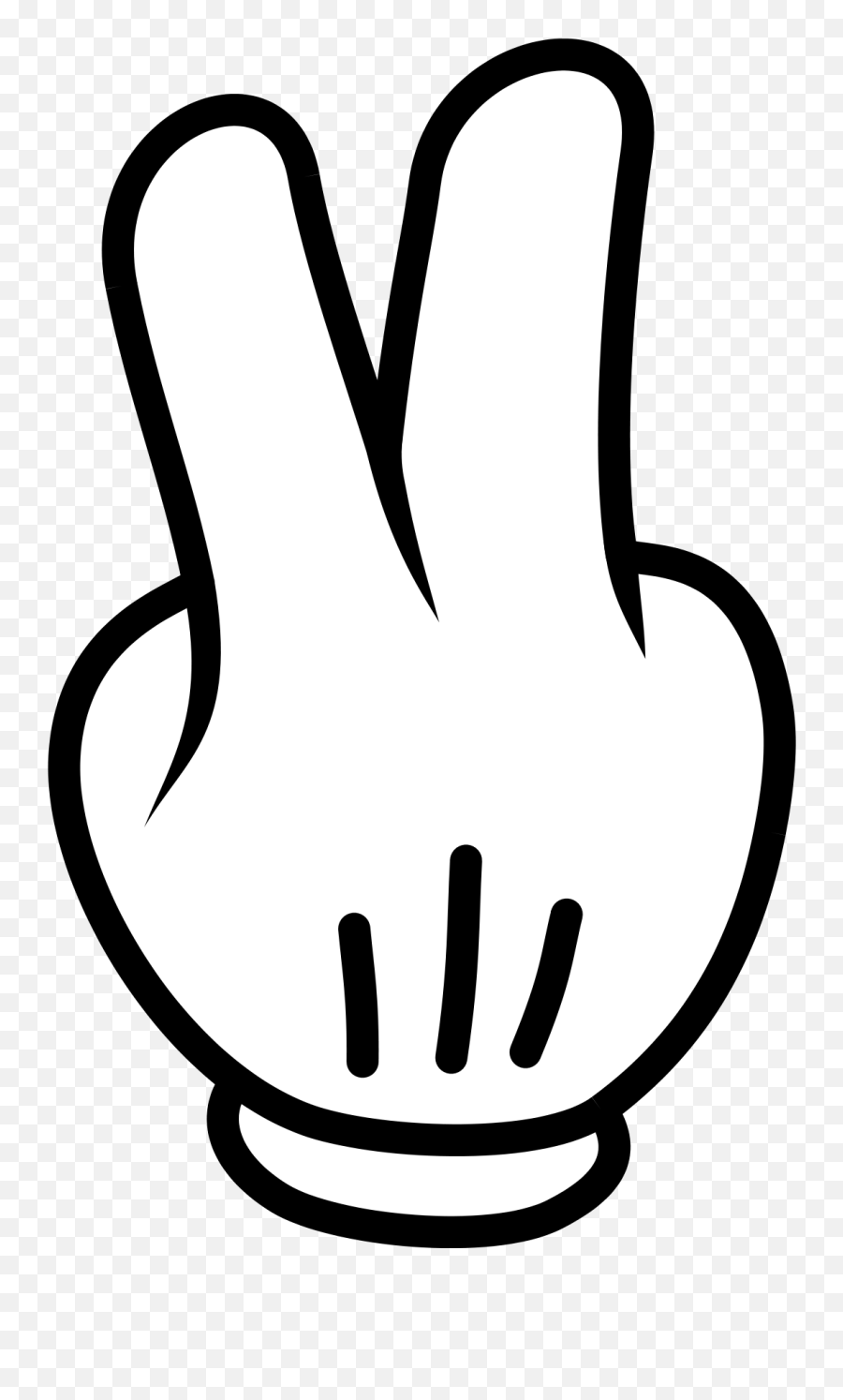 Middle Finger Logos - Mickey Mouse Hand Peace Sign Emoji,Shocker Emoji