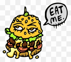 Free Burger Hamburger Vectors - Burger Monster Clip Art Emoji,Yummy Emoticon