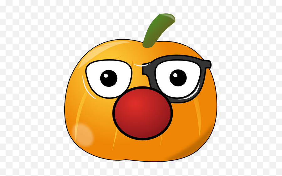 Clown Pumpkin Vector Image - Pumpkin Funny Clipart Emoji,Pumpkin Pie Emoji