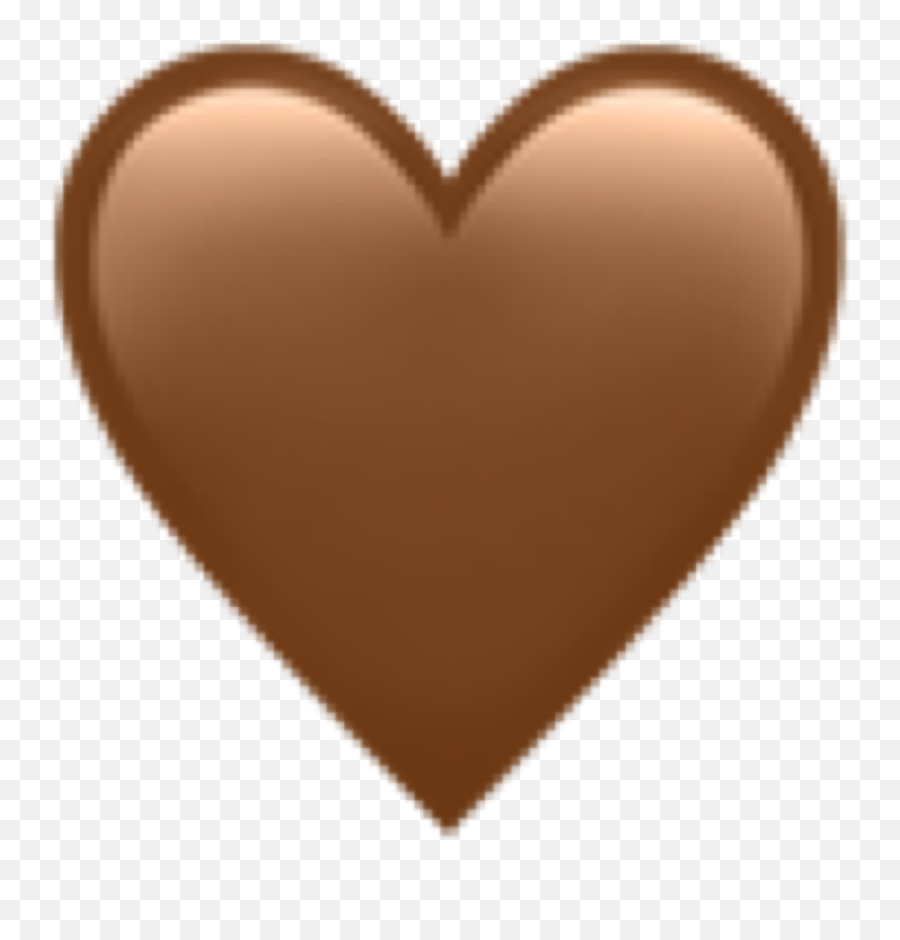 Iphone Heart Corazon Marron Aesthetic Emoji,Bronze Emoji