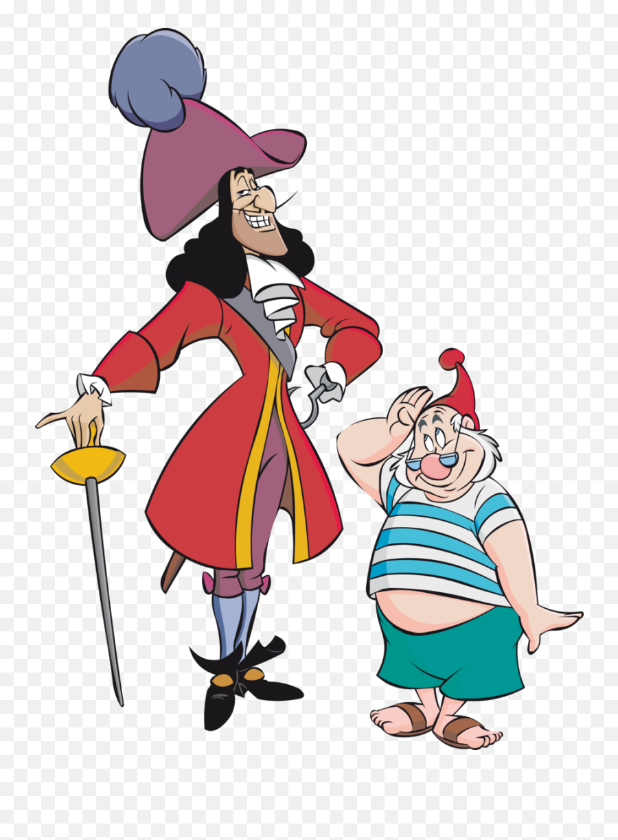 Captain Hook And Sponge - Peter Pan Tinkerbell And Captain Hook Emoji,Shifty Emoji