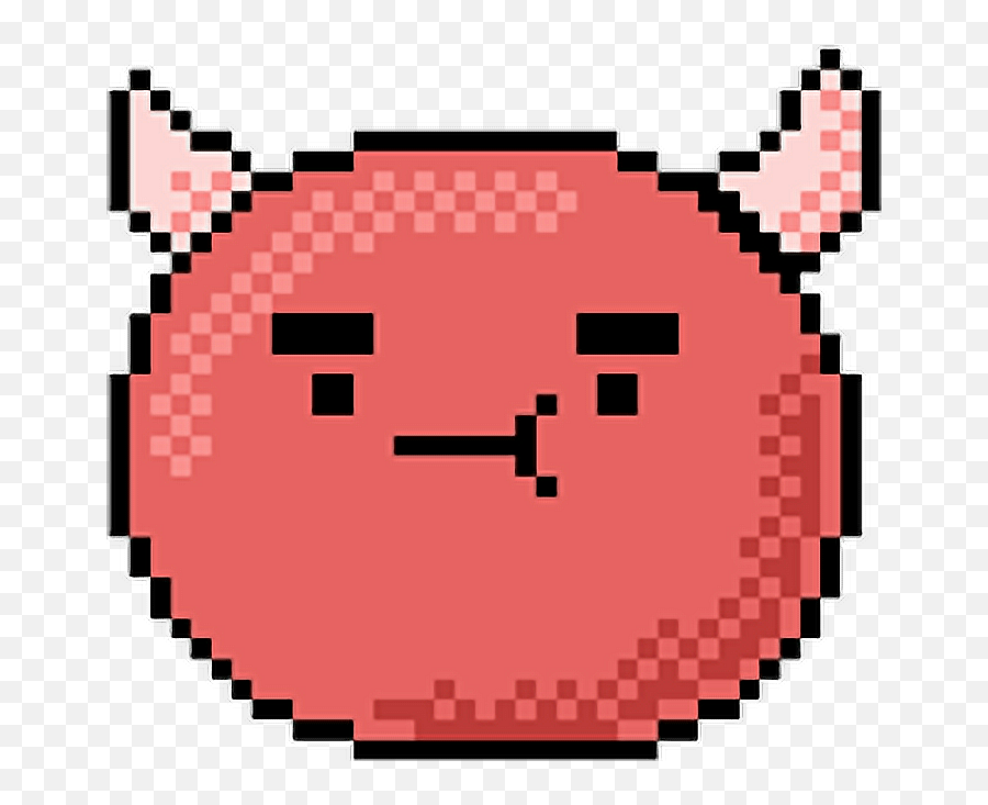 Kawaii Emoji Devil - Planet Pixel Art Png,Satan Emoji