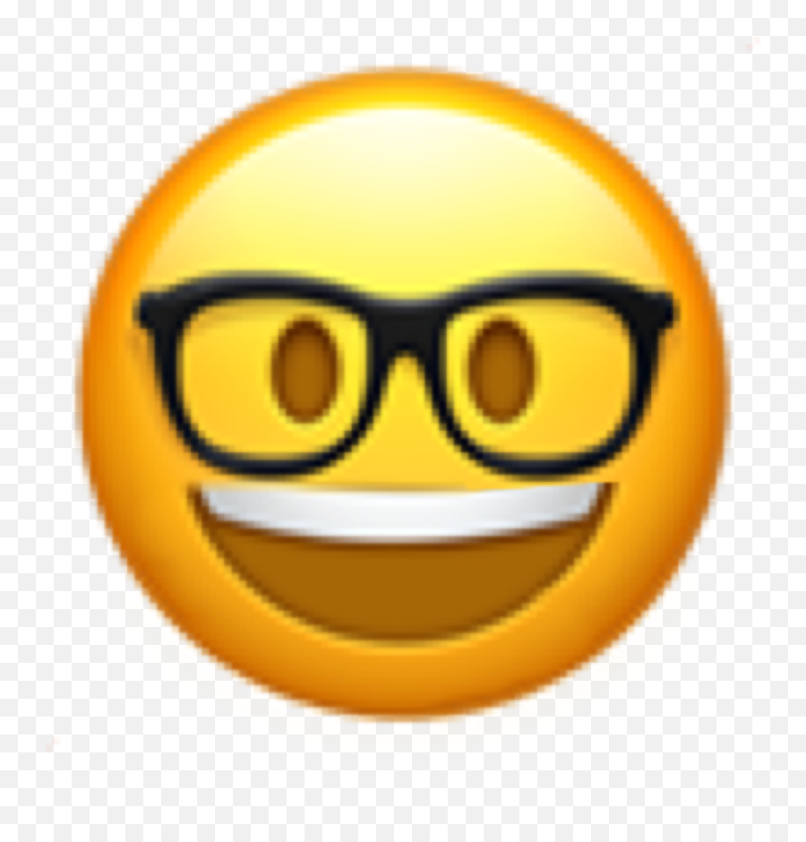 Nerd Happy Emoji Pixle22 Cute Nerdy Happier Happiest - Smiley,Nerdy Emoji